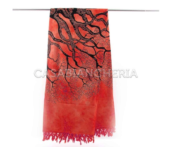 Casa Biancheria | Telo arredo copritutto Batik Albero foulard copridivano di cotone