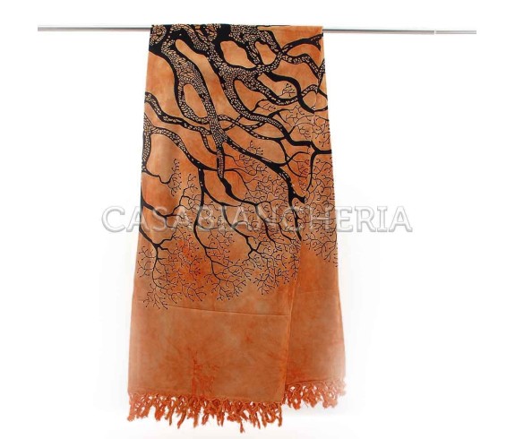 Casa Biancheria | Telo arredo copritutto Batik Albero foulard copridivano di cotone