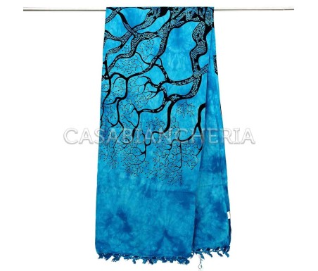 Casa Biancheria | Telo arredo copritutto Batik Albero foulard copridivano di cotone