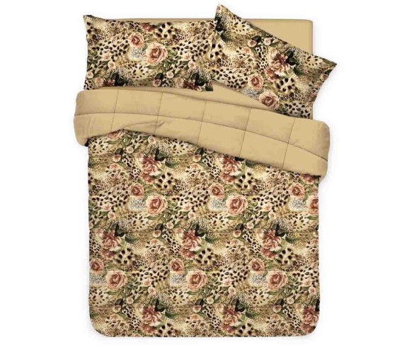 Casa Biancheria | Copriletto trapuntato matrimoniale GF Ferrari Velvet trapuntino estivo animalier