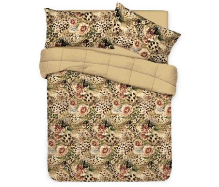 Casa Biancheria | Copriletto trapuntato matrimoniale GF Ferrari Velvet trapuntino estivo animalier