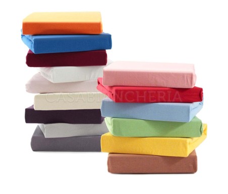 Lenzuolo con angoli SUPERJERSEY puro cotone 100%