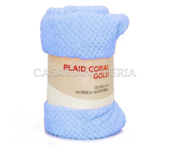 Casa Biancheria | Plaid di pile Coral Waffle set 5 pezzi plaid caldi e morbidi