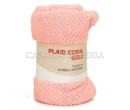 Casa Biancheria | Plaid di pile Coral Waffle set 5 pezzi plaid caldi e morbidi