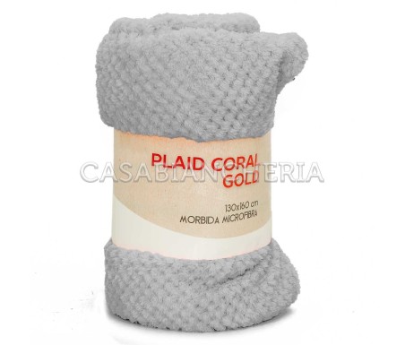 Casa Biancheria | Plaid di pile Coral Waffle set 5 pezzi plaid caldi e morbidi