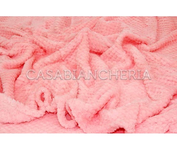 Casa Biancheria | Plaid di pile Coral Waffle set 5 pezzi plaid caldi e morbidi