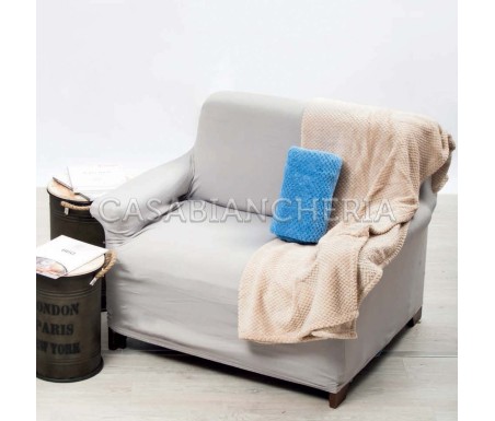 Casa Biancheria | Plaid di pile Coral Waffle set 5 pezzi plaid caldi e morbidi