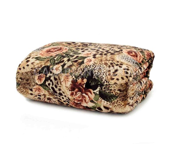 Casa Biancheria | Copriletto trapuntato matrimoniale GF Ferrari Velvet trapuntino estivo animalier