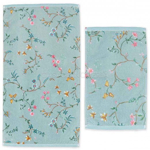 Coppia asciugamani di spugna Pip Studio Les Fleurs