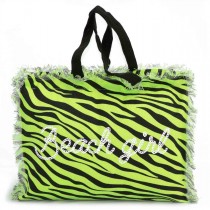 Borsa da mare con cerniera Zebra