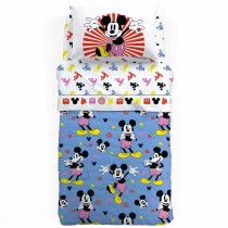 Copriletto trapuntato Disney Caleffi Mickey Fantasy in cotone 1 piazza e mezza-1 piazza e mezza