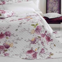Copriletto trapuntato matrimoniale Blumarine Labuan-Rosa
