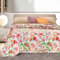 Copriletto trapuntato matrimoniale GF Ferrari Basic Acquerello + 2 copricuscino