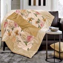 Plaid imbottito GF Ferrari Bordighera -Beige