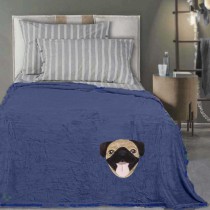 Plaid di pile con applicazione Scooby 150x180 cm