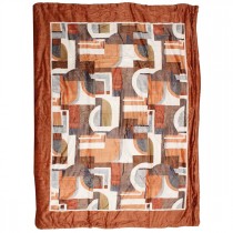Plaid in velluto flannel imbottito Soffio Picasso Miele