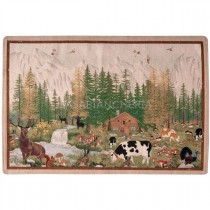 Tappeto antiscivolo Tessitura Toscana Telerie Walser-52x80 cm
