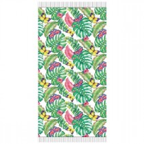 Telo mare pareo fouta Bali Butterfly con frange