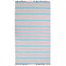 Telo mare pareo fouta Multicolor con pon pon