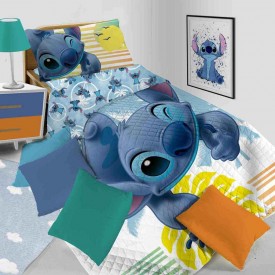 Copriletto trapuntato singolo Disney Stitch