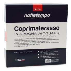 Coprimaterasso Gabel Nottetempo in spugna jacquard