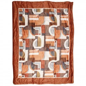 Plaid in velluto flannel imbottito Soffio Picasso Miele