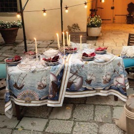 Tovaglia di lino Tessitura Toscana Telerie Bounty