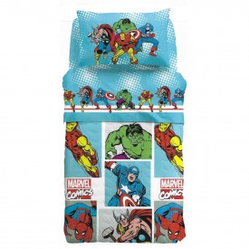 Copriletto trapuntato Marvel Caleffi Avengers in cotone